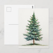 Briefkaart met kerstbomen (Voorkant / Achterkant)