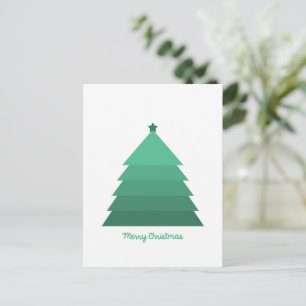 Briefkaart met kerstbomen