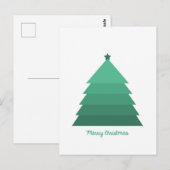 Briefkaart met kerstbomen (Voorkant / Achterkant)