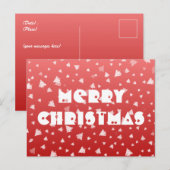 Briefkaart met kerstbomen (Voorkant / Achterkant)