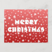 Briefkaart met kerstbomen (Voorkant)