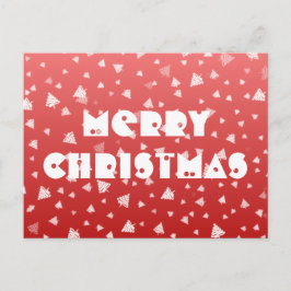 Briefkaart met kerstbomen