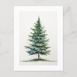 Briefkaart met kerstbomen