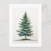Briefkaart met kerstbomen (Voorkant)