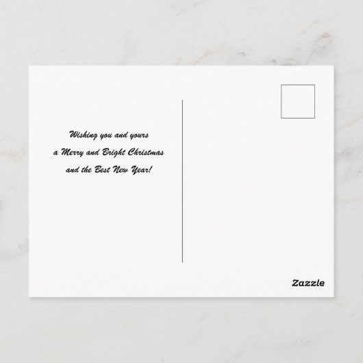 Briefkaart met kerstbomen (Achterkant)