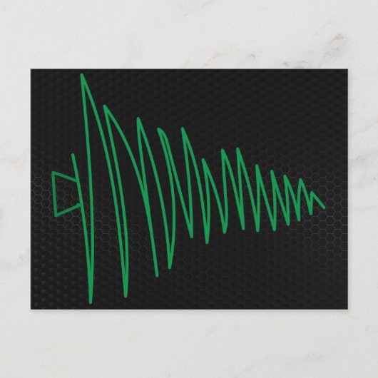 Briefkaart met kerstbomen (Voorkant)