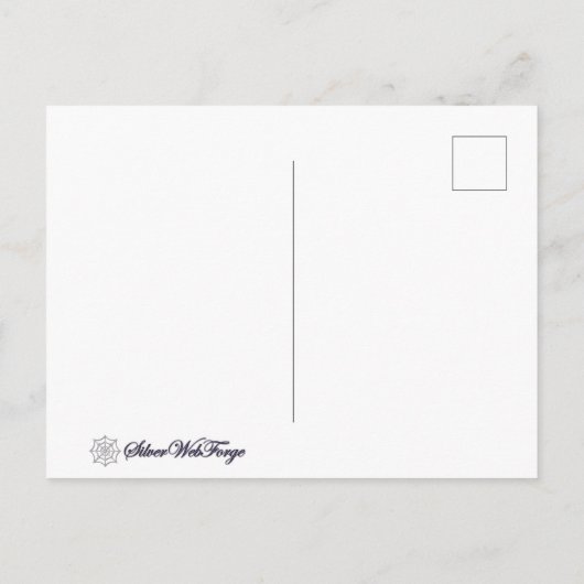 Briefkaart met kerstboomkleed (Achterkant)