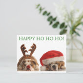 Briefkaart met kerstbul 2 (Staand voorkant)