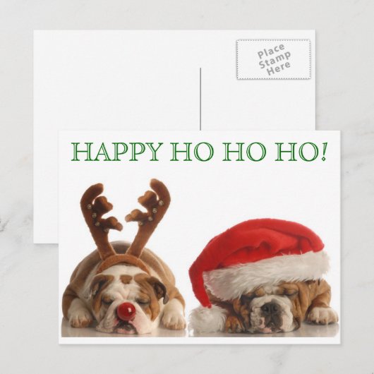 Briefkaart met kerstbul 2 (Voorkant / Achterkant)