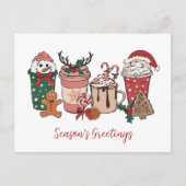 Briefkaart met kerstcadeau-koekjes feestdag (Voorkant)