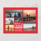 Briefkaart met kerstcadeau Red Holiday (Voorkant)