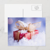 Briefkaart met kerstcadeaus (Voorkant / Achterkant)