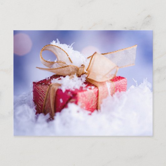 Briefkaart met kerstcadeaus (Voorkant)