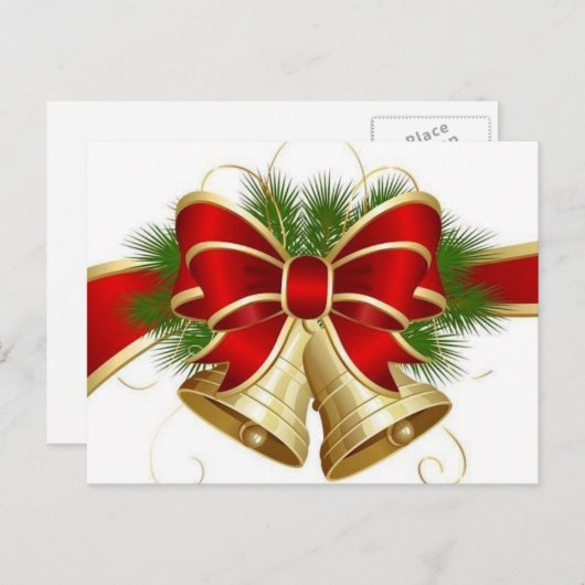 Briefkaart met kerstcadeaus (Voorkant / Achterkant)