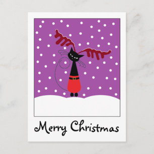 Briefkaart met kerstfeestdag voor rendieren