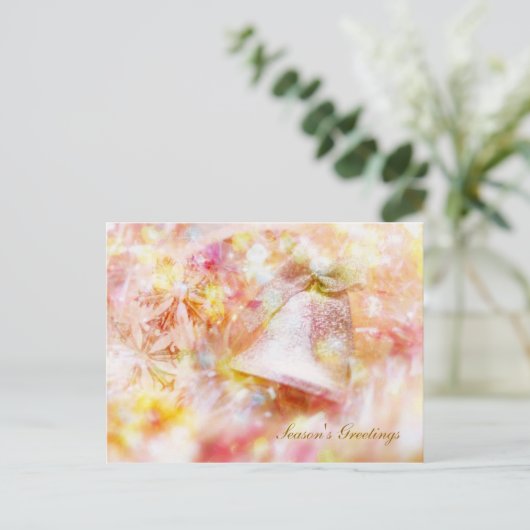 Briefkaart met kerstklokken (Staand voorkant)