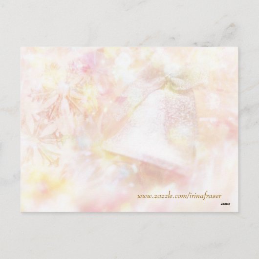 Briefkaart met kerstklokken (Achterkant)