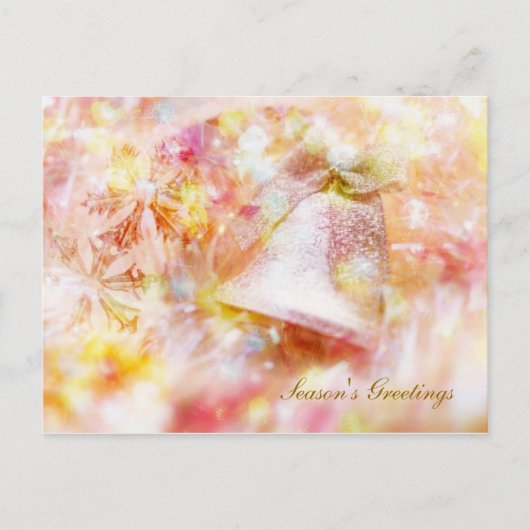 Briefkaart met kerstklokken (Voorkant)