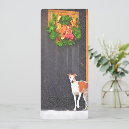 Briefkaart met kerstmis (Staand voorkant)