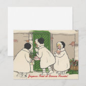 Briefkaart met kerstmis voor Franse cadeautjes (Voorkant / Achterkant)