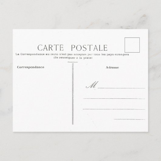  Briefkaart met kerstmis voor Franse cadeautjes (Achterkant)