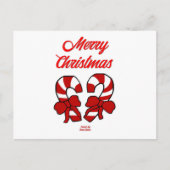 Briefkaart met kerstsnoepjes (Voorkant)