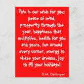 Briefkaart met kerstwens (Voorkant)