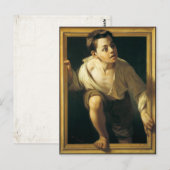 Briefkaart met klassieke verf (Voorkant / Achterkant)