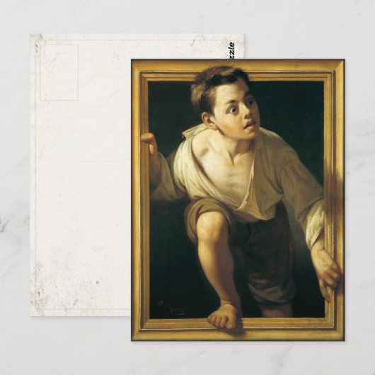 Briefkaart met klassieke verf (Voorkant / Achterkant)