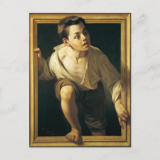 Briefkaart met klassieke verf (Voorkant)