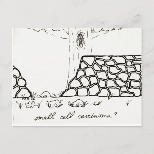 Briefkaart met kleine celcarcinomen (Voorkant)