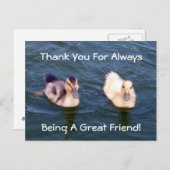 Briefkaart met kleine deklings (Voorkant / Achterkant)