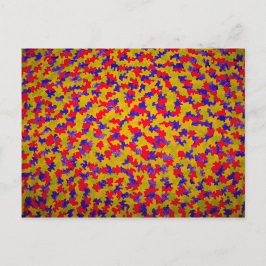 Briefkaart met kleurenpuzzel (Voorkant)