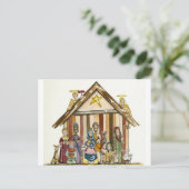 briefkaart met kleurrijke natistencrisis (Staand voorkant)