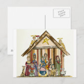 briefkaart met kleurrijke natistencrisis (Voorkant / Achterkant)