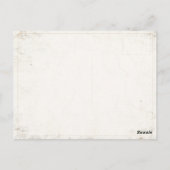 Briefkaart met Koele Vintage Microfoon (Achterkant)