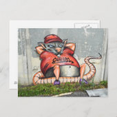 Briefkaart met koelmuis (Duitse graffiti) (Voorkant / Achterkant)