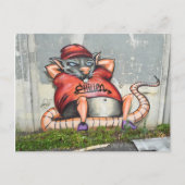 Briefkaart met koelmuis (Duitse graffiti) (Voorkant)