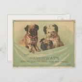  Briefkaart met koffiebranderige handschoenen (Voorkant / Achterkant)