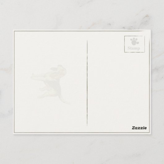  Briefkaart met koffiebranderige handschoenen (Achterkant)