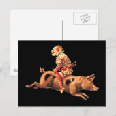 Briefkaart met kranen (Voorkant / Achterkant)