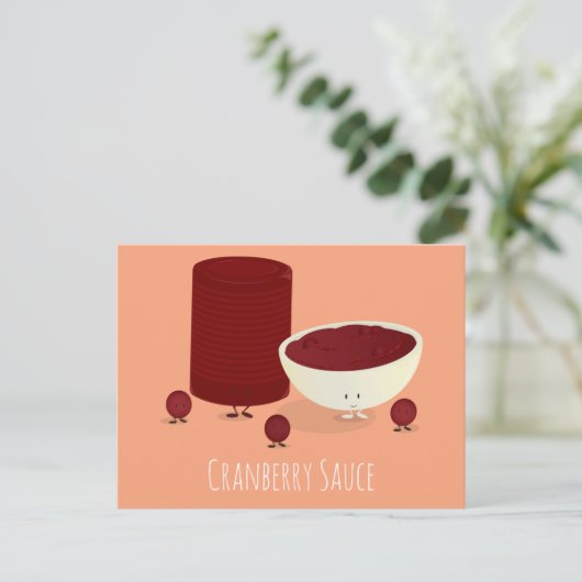 Briefkaart met kruidbessen en veenbessen (Staand voorkant)