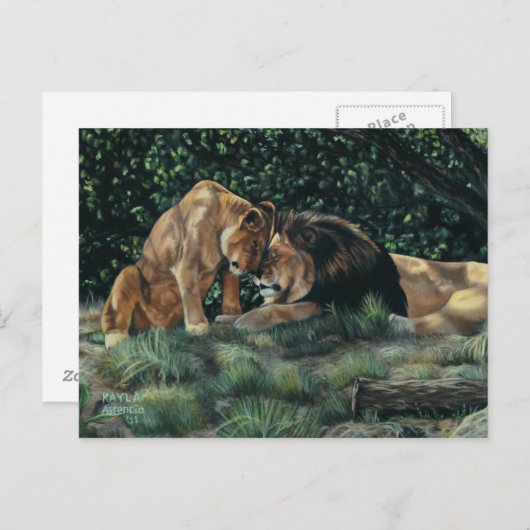 Briefkaart met laewieg (Voorkant / Achterkant)