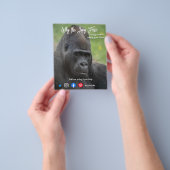 briefkaart met lange adem flyer (Hand)