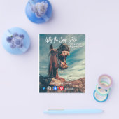 briefkaart met lange adem flyer (Enkel)