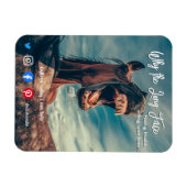 briefkaart met lange adem magneet (Horizontaal)