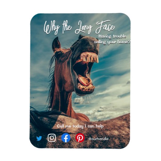 briefkaart met lange adem magneet (Verticaal)