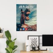 briefkaart met lange adem poster (Thuiskantoor)