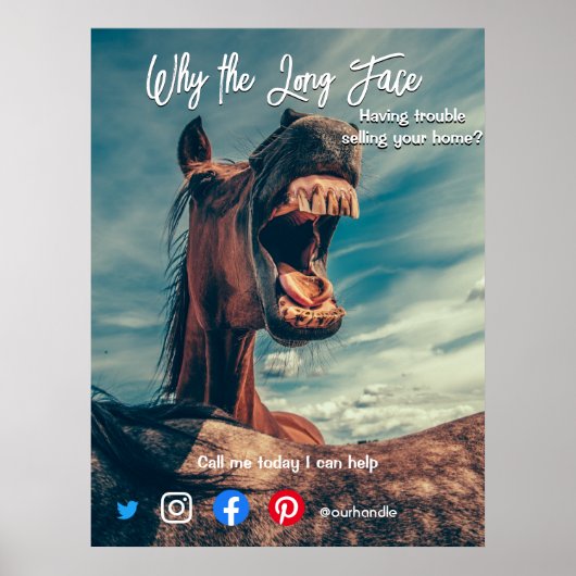 briefkaart met lange adem poster (Voorkant)