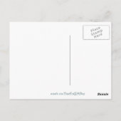 Briefkaart met lastige Lily Art (Achterkant)